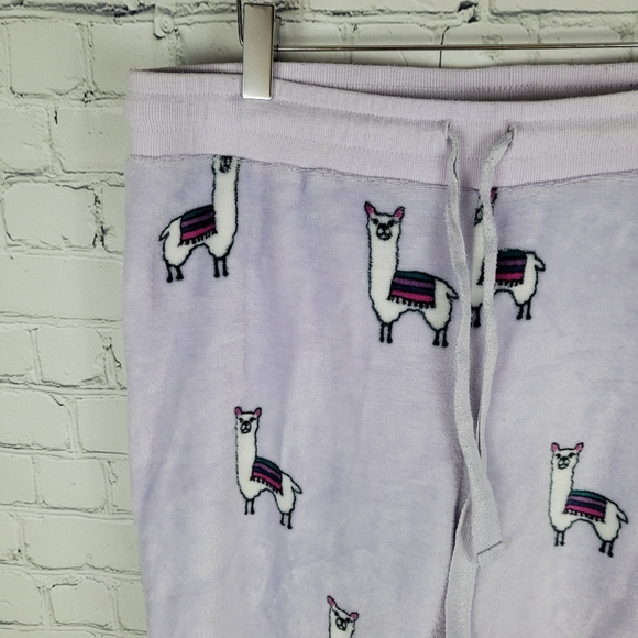 DENVER HAYES | Llama fleece plush cozy pajama lounge pants - Picture 2 of 7